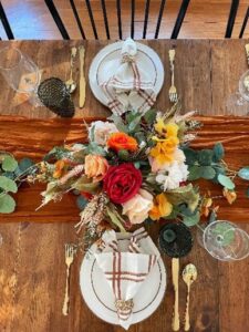 Thanksgiving Centerpiece with Roses