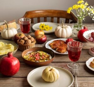 Thanksgiving Table Decor Flowers